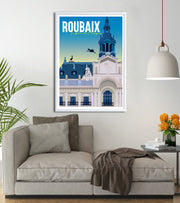 Ville du nord france poster roubaix