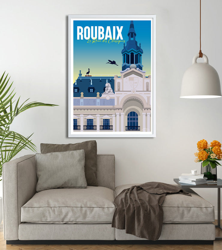 Ville du nord france poster roubaix