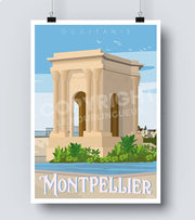 affiche montpellier vintage