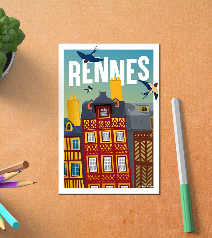 Carte Postale Rennes