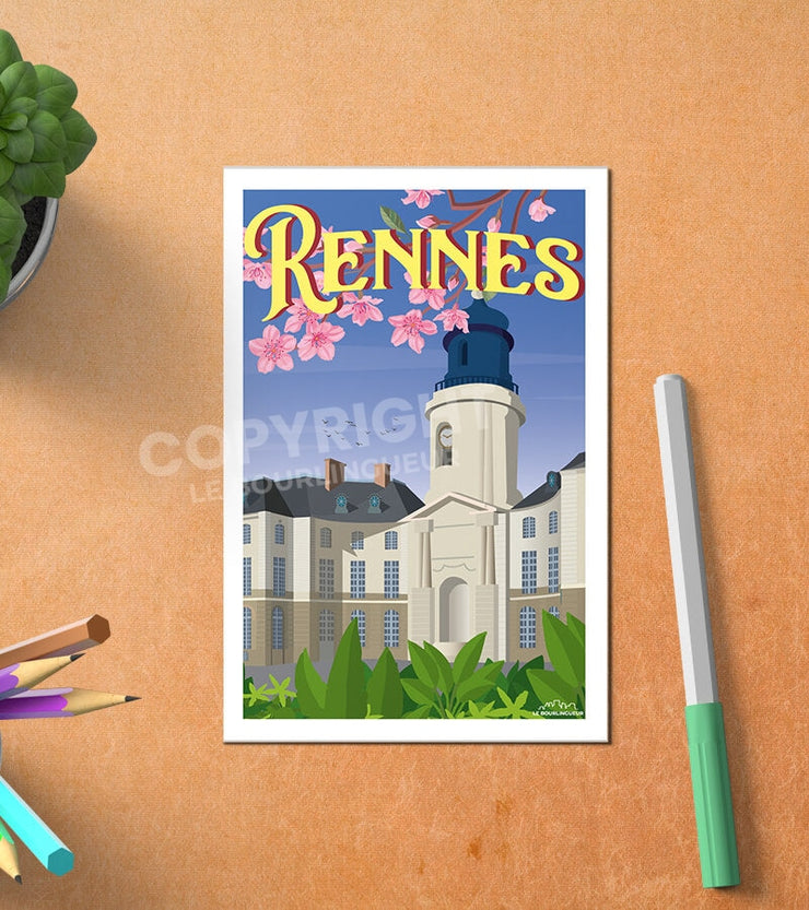Carte Postale Ville De Rennes