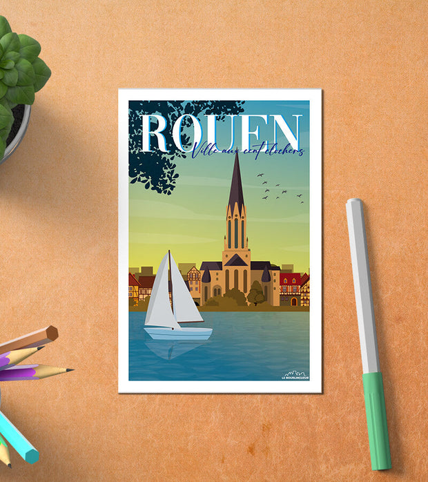 Carte Postale Ville Rouen
