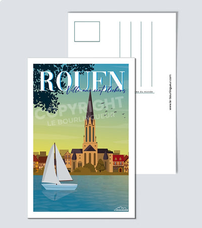 Carte Postale ville Rouen
