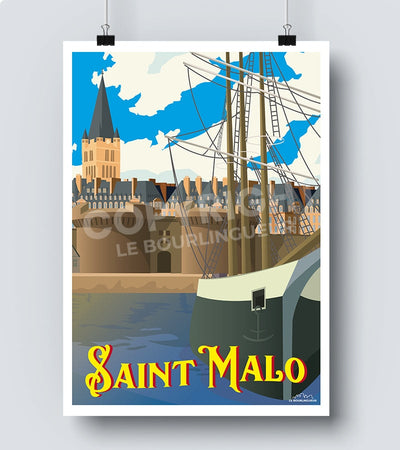 Affiche St-Malo normandie
