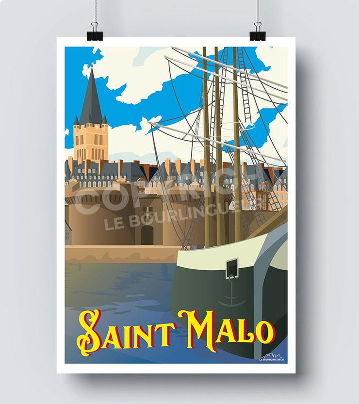 Affiche de la Cité Corsaire de Saint-Malo