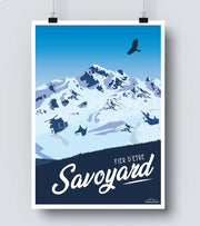 Affiche fier d'etre savoyard montagne