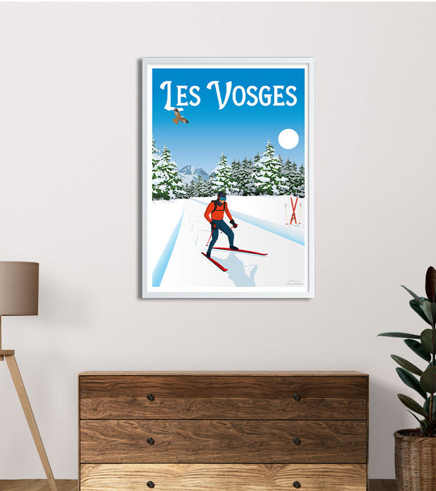 poster vintage des vosges