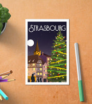 Carte Postale Marché De Noël Strasbourg