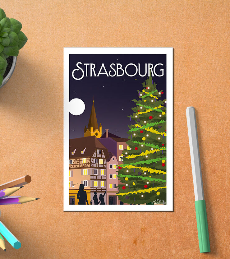 Carte Postale Marché De Noël Strasbourg