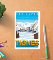 Carte Postale Tignes Postale