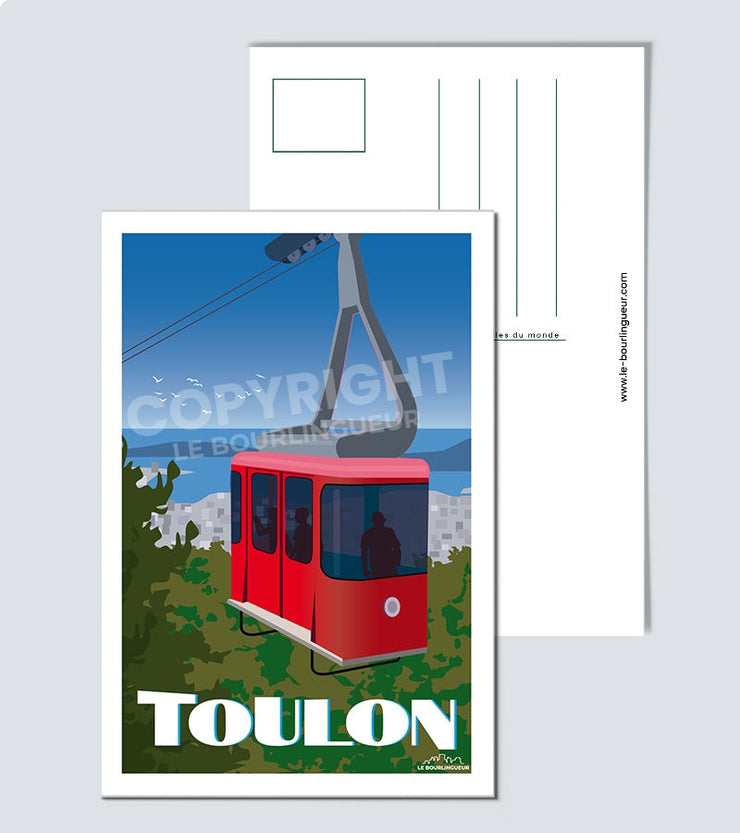 Carte Postale Toulon téléphérique