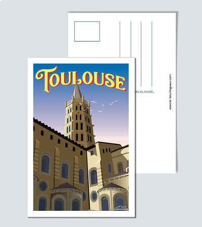 Carte Postale Toulouse basilique Saint Sernin