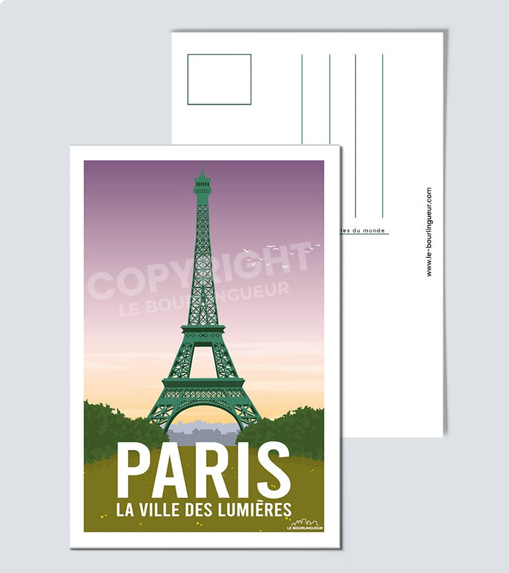 Carte Postale tour Eiffel