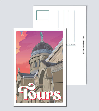 Carte Postale Tours basilique Saint Martin