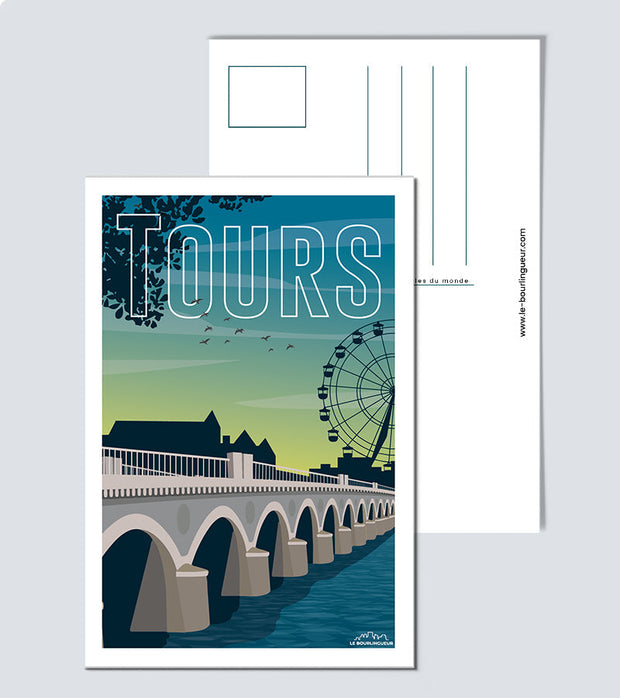 Carte Postale vintage Tours