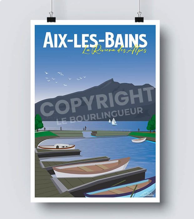 Affiche Aix les Bains Riviera des Alpes
