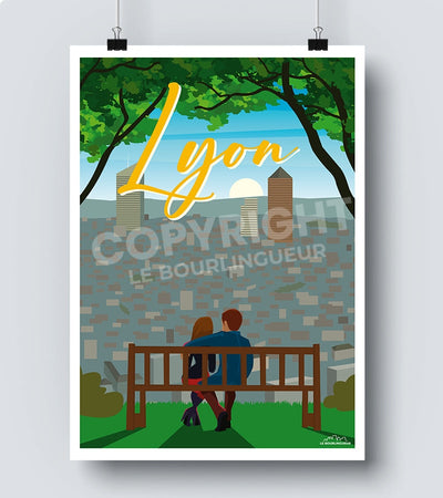Affiche ancienne Lyon