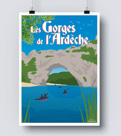 Affiche Le Pont d'Arc Ardèche 