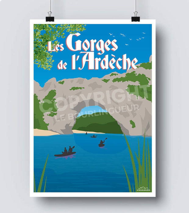 Affiche Le Pont d'Arc Ardèche 