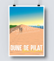 Affiche Dune du Pilat et Bassin d'Arcachon