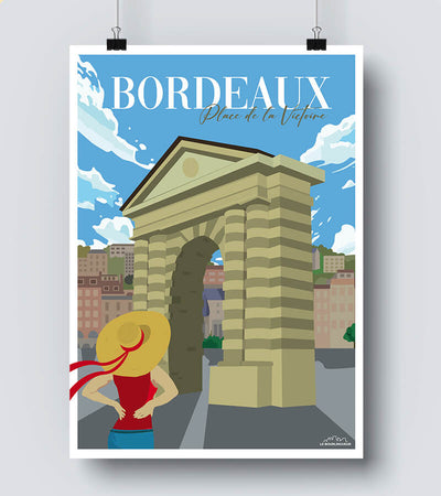 Affiche Bordeaux Porte d'Aquitaine