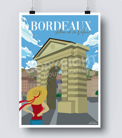 Affiche Bordeaux Porte d'Aquitaine