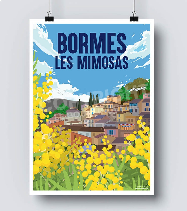 Affiche Bormes-les-Mimosas