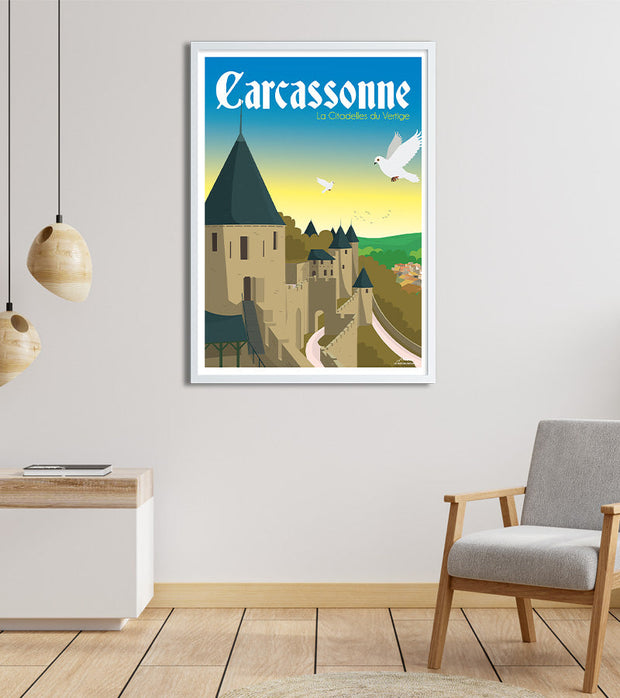 affiche Carcassonne vintage