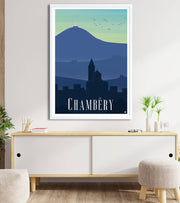 Affiche Chambéry de nuit