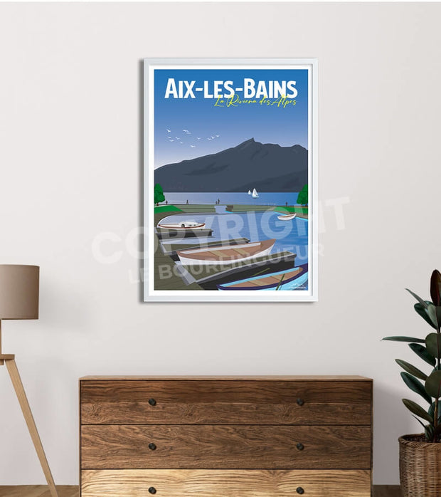 Affiche Aix les Bains Riviera des Alpes