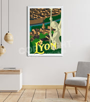 Affiche Lyon vintage
