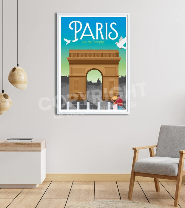Affiche Paris Arc de Triomphe
