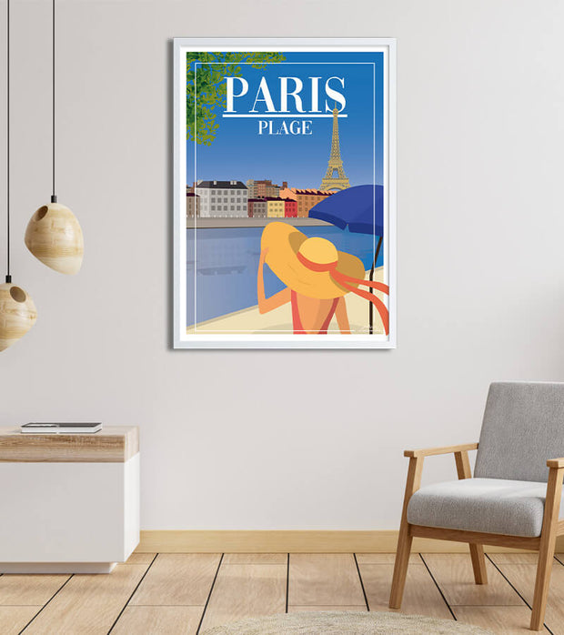 Affiche Paris plage