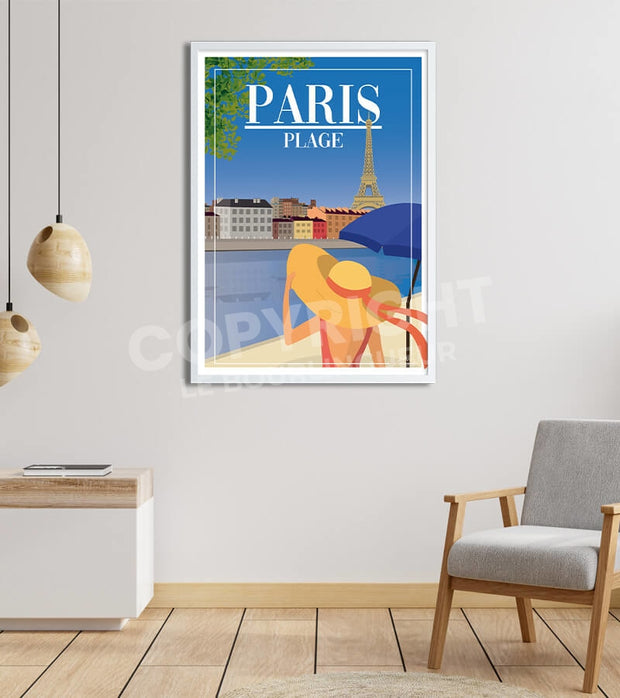 Affiche Paris plage