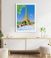 Affiche Paris le pont Iéna