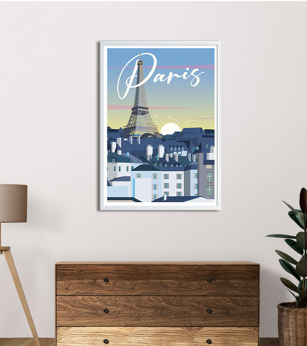 Affiche toit de Paris