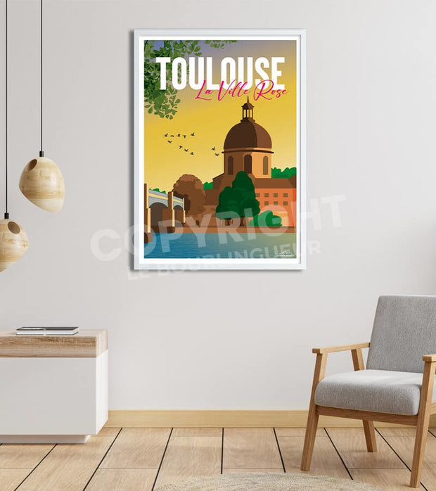 Affiche Toulouse vintage