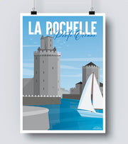 Affiche la Rochelle le vieux port