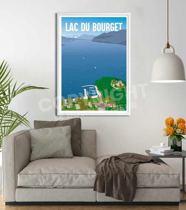 Affiche lac du Bourget