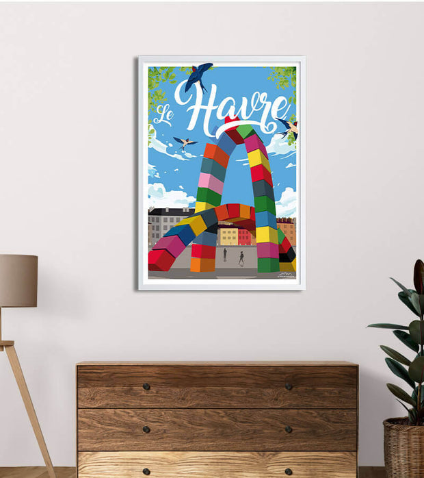 Affiche Arche de conteneurs le Havre