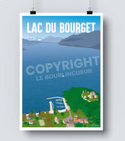 Affiche Lac du Bourget