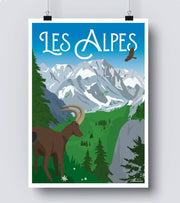 Affiche les Alpes