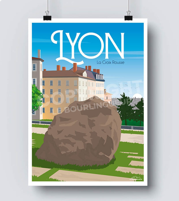 Affiche Lyon la Croix Rousse