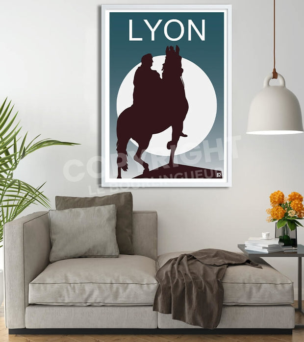 Affiche Lyon louis XIV