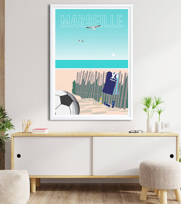 Affiche Marseille allez OM