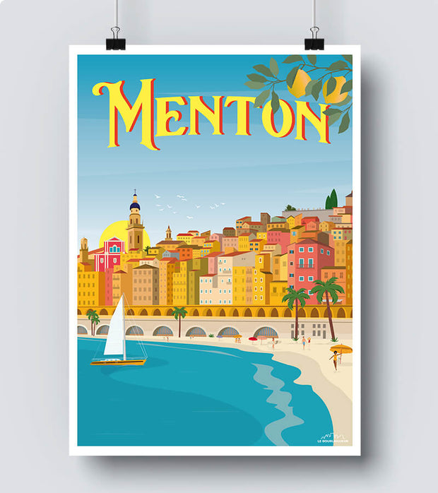 Affiche Menton