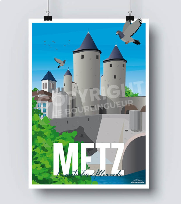 Affiche Metz La Porte des Allemands