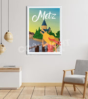Affiche Metz le Temple Neuf