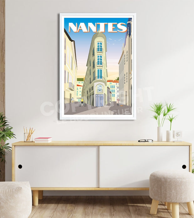 Affiche vintage Nantes