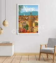 Affiche Nice Côte d'Azur
